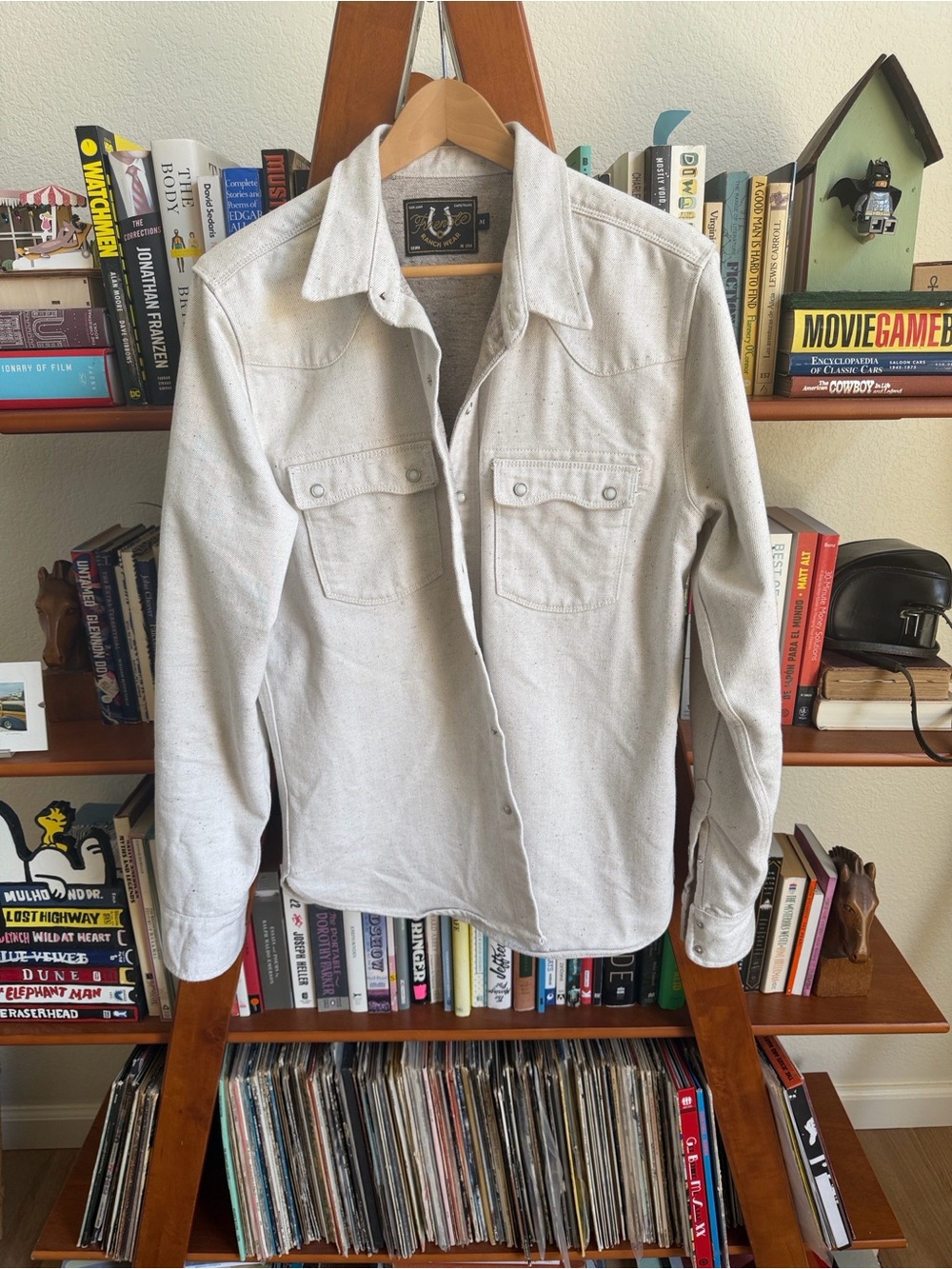 Freenote Cloth Bone colored Denim Western shirt Men’s medium